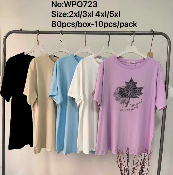 Bluzki damskie Roz 2XL-5XL, Mix Kolor Paczka 10 szt 1